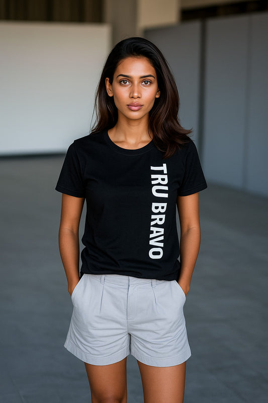 Tru Bravo™ Edge Series – Vertical Logo Black