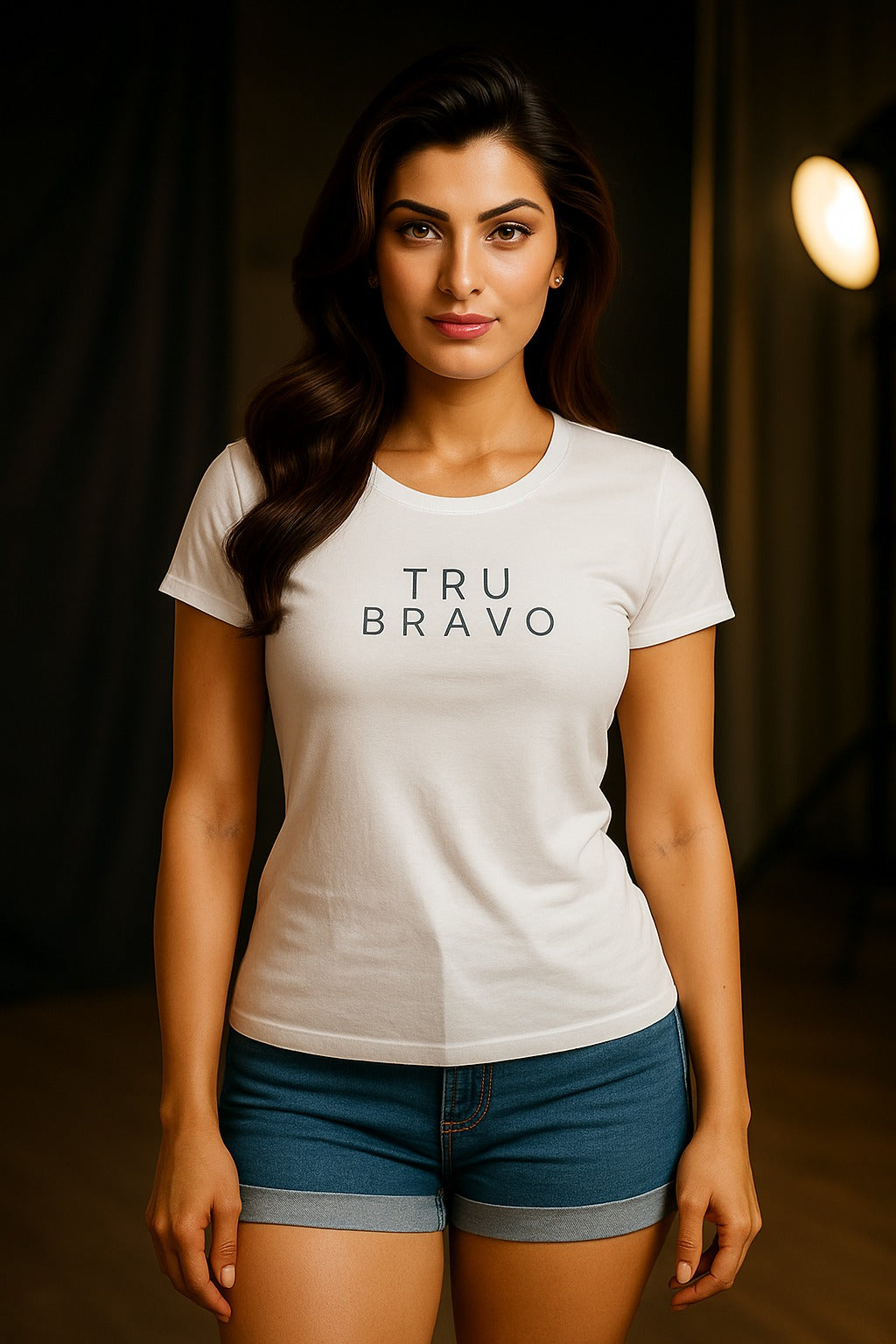 Tru Bravo Women’s Classic Fit Cotton T-Shirtx