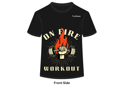 Tru Bravo Motivational Graphic T-Shirt